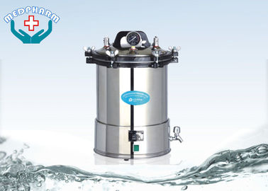 18L Portable Medical Autoclave Sterilizer With Double Scale Pressure Gauge